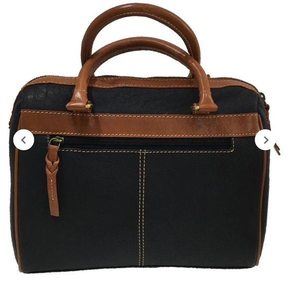 Rowallan Black & Brown Leather Bag - Picture 2 of 8